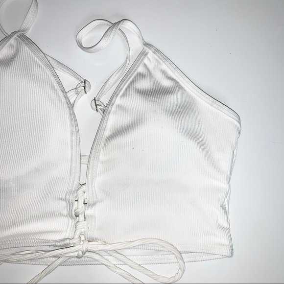 Shein Tie Dye Rib Lace-Up Bikini Swimsuit Size Medium - Picture 15 of 16